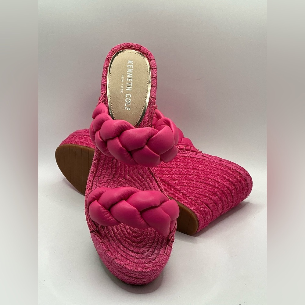 🩷NWOB🩷KENNETH COLE Olivia Braided Wedge Espadrille Sandal